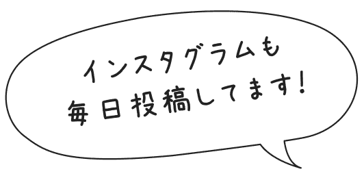 インスタグラムも毎日投稿しています！