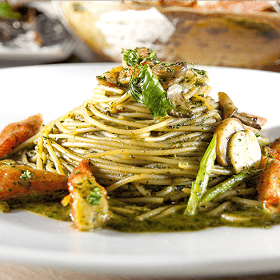 バジルチキンパスタ